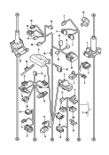 Центральный жгут; Панель приборов; Cтойка A/B