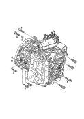 Детали крепления для двигателя
и КП; 6-ступенчатая АКП; для а/м с гибридным
приводом