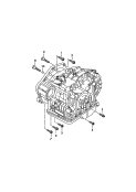 Детали крепления для двигателя
и КП; 6-ступенчатая АКП
