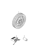 Алюминиевый диск с
шиной (запасное колесо)
