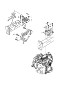 Детали крепления для двигателя
и КП