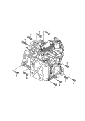 Детали крепления для двигателя
и КП; для 6-ступ. КП
DSG