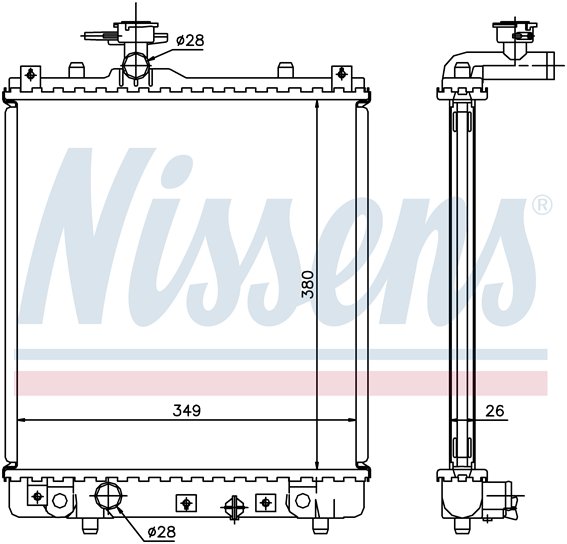 [RADIATOR 03- |AXF| | IGNIS {+ WAGON R+00-/OP AGILA 00- / SB JUSTY 03-} РАДИАТОР ОХЛАЖДЕН (NISSENS) (см.каталог) | ориг.номер:1300220/1770083E00.Кросс-номер:63014A