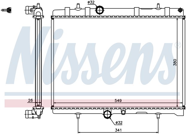 [RADIATOR 04- |AXF| | 407 {307 00-/308 08-/3008 09-/C4/C5 04-/BERLINGO 08-} РАДИАТОР ОХЛАЖДЕН (NISSENS) (см.каталог) | ориг.номер:1330W2/1330S5/330S8.Кросс-номер:63606A