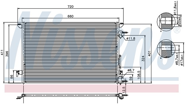 [CONDENSER 02- |AXF| | VECTRA {+SIGNUM} КОНДЕНСАТОР КОНДИЦ (NISSENS) (NRF) (GERI) (см.каталог) | ориг.номер:1850076/71740527.Кросс-номер:94597,925539,35453,