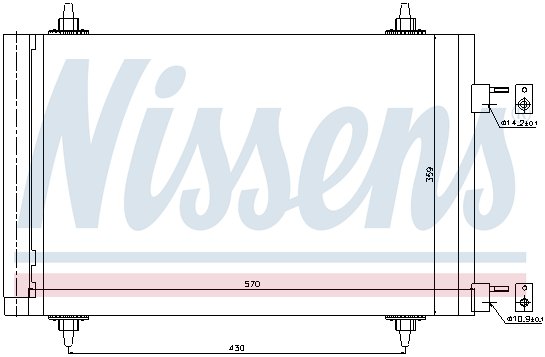 [CONDENSER 03- |AXF| | 307 {CT C4 04-} КОНДЕНСАТОР КОНДИЦ (NISSENS) (NRF) (GERI) (см.каталог) | ориг.номер:6455CY.Кросс-номер:94758,905656,35611,