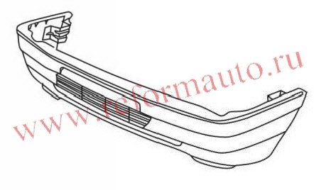 <> [BUMPER] 87-95   | 405 БАМПЕР ПЕРЕДНИЙ БЕЗ ОТВЕРСТИЙ П/ПРОТИВОТУМ ЧЕРН | ориг.номер:740182.,PG40587-160B