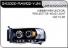 * [LAMP HEAD] 02-05   | DODGE RAM PICK UP КОМПЛЕКТ ПЕРЕДНИХ ФАР (линза) | Кросс-Номер:SK3300-RAM02-YJM.(JDM BLACK/CLEAR)