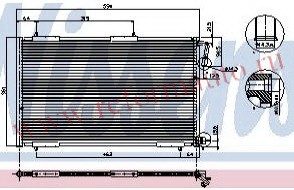 [CONDENSER] 03-   | 206 КОНДЕНСАТОР КОНДИЦ (NISSENS) (см.каталог) | ориг.номер:6455CH/6455CJ.Кросс-номер:94855,PG20603-932