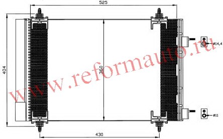 [CONDENSER] 03-   | 307 {CT C4 04-} КОНДЕНСАТОР КОНДИЦ (NISSENS) (NRF) (GERI) (см.каталог) | ориг.номер:6455CY.Кросс-номер:94758,905656,35611,,PG30703-931