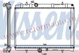 [RADIATOR] 04-   | 407 {307 00-/308 08-/3008 09-/C4/C5 04-/BERLINGO 08-} РАДИАТОР ОХЛАЖДЕН (NISSENS) (см.каталог) | ориг.номер:1330W2/1330S5/330S8.Кросс-номер:63606A,PG40704-910, 63606K